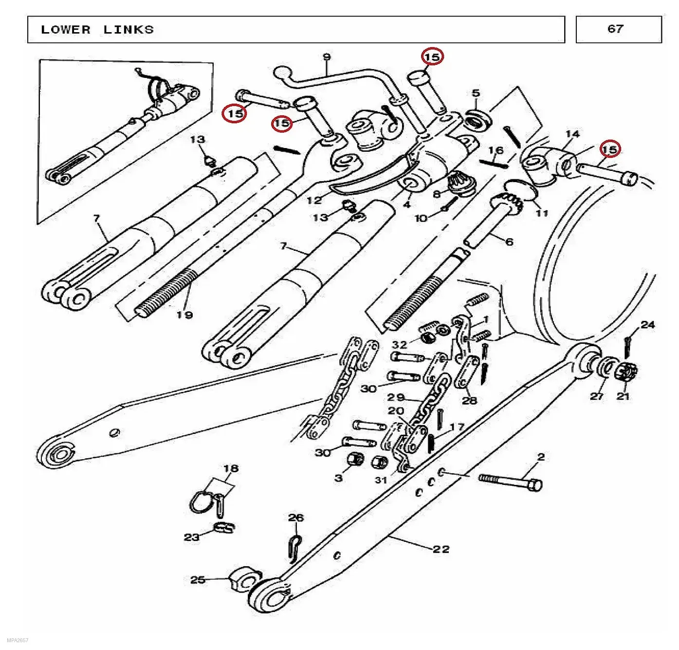 Millat Massey Ferguson Tractor Spare Part PIN CLEVIS 250181376399 - Massey Ferguson tractor spare part