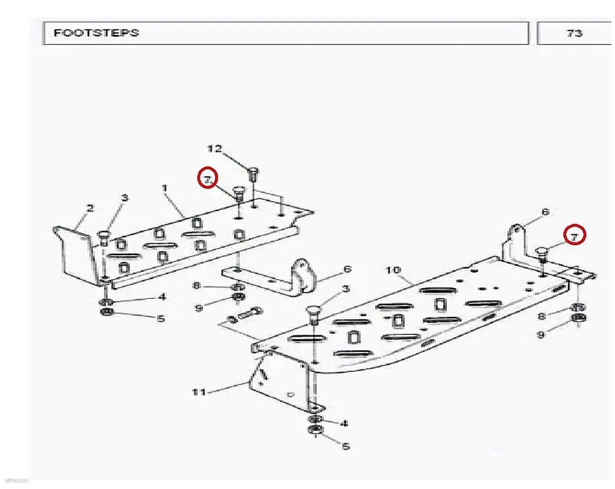 Millat Massey Ferguson Tractor Spare Part BOLT 3824 L 8830006130006 - Massey Ferguson tractor spare part