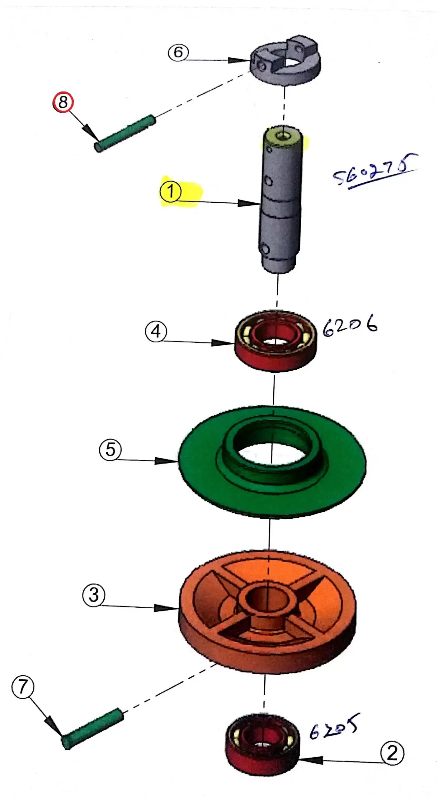 Diagram reference for Millat Massey Ferguson Tractor Spare Part 3 SHEAR BOLT SAFETY PIN 5601635560163 - Massey Ferguson tractor spare part