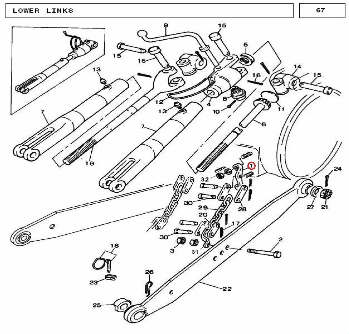 Diagram reference for Millat Massey Ferguson Tractor Spare Part ANCHORRH 250031897912 - Massey Ferguson tractor spare part