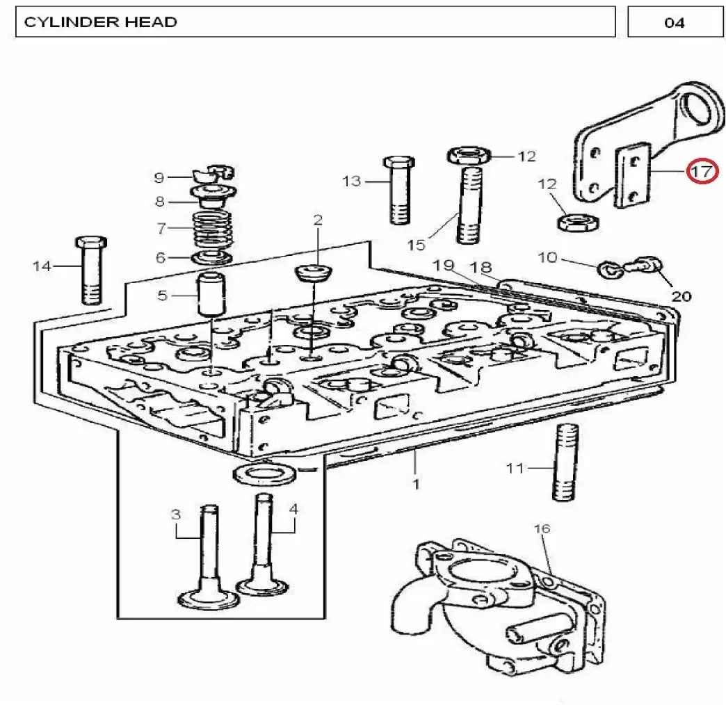 Diagram reference for Millat Massey Ferguson Tractor Spare Part PLATE RLIFTINGPLTCYLHDSPC 1817016249099 - Massey Ferguson tractor spare part