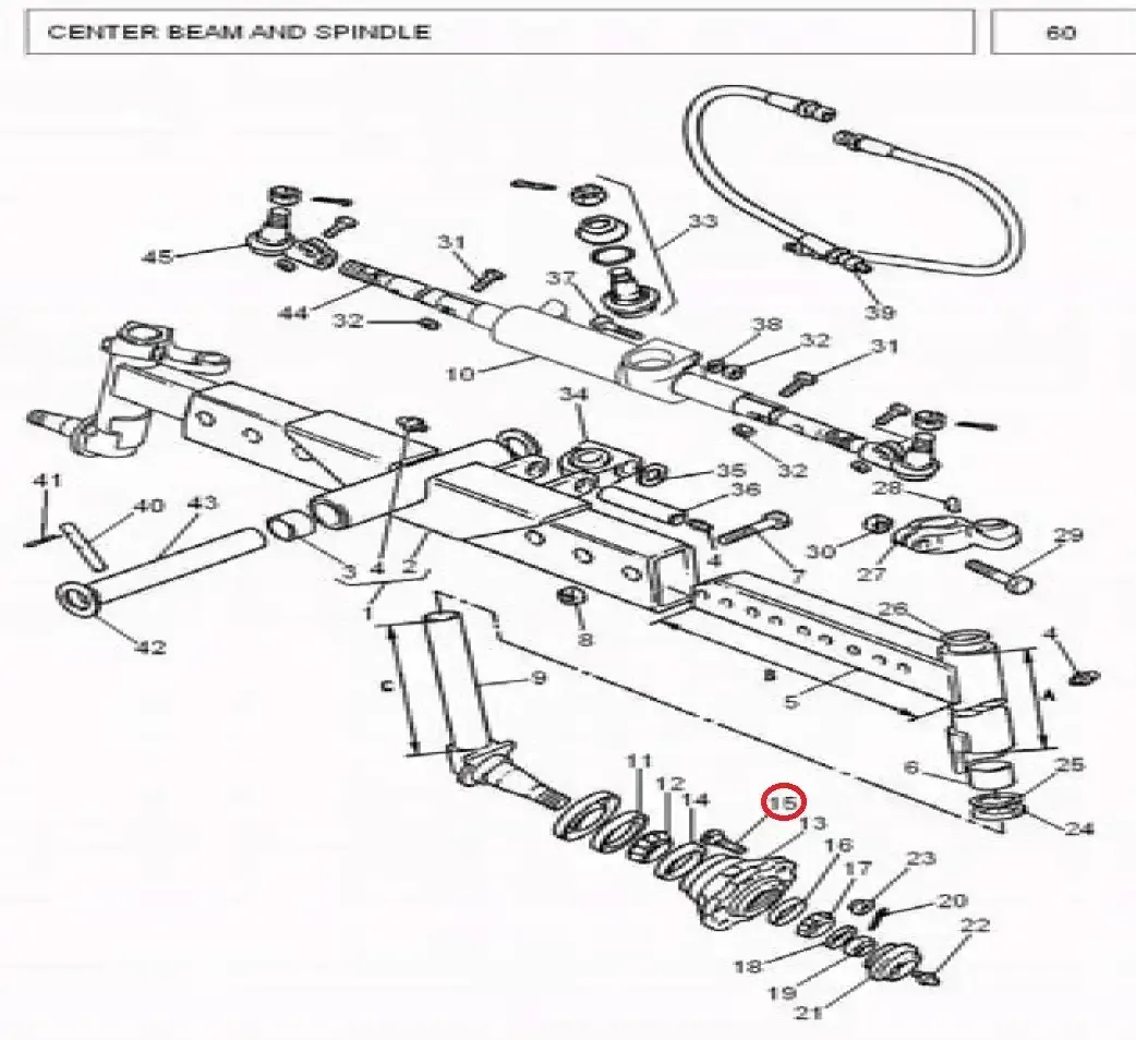 Diagram reference for Millat Massey Ferguson Tractor Spare Part 2 BOLT FWHUB MF 375 3851431021831420 L - Massey Ferguson tractor spare part