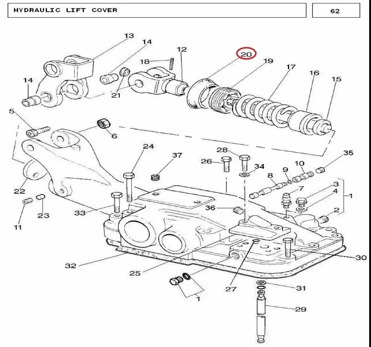 Diagram reference for Millat Massey Ferguson Tractor Spare Part BOOT 260611887654 - Massey Ferguson tractor spare part