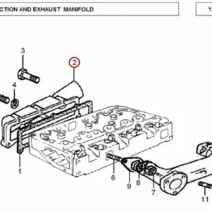 Millat Massey Ferguson Tractor Spare Part MANIFOLDINLET 18061118061 S 1 - Massey Ferguson tractor spare part