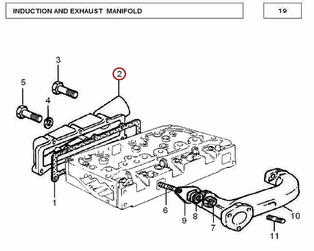 Millat Massey Ferguson Tractor Spare Part MANIFOLDINLET 18061118061 S 1 - Massey Ferguson tractor spare part