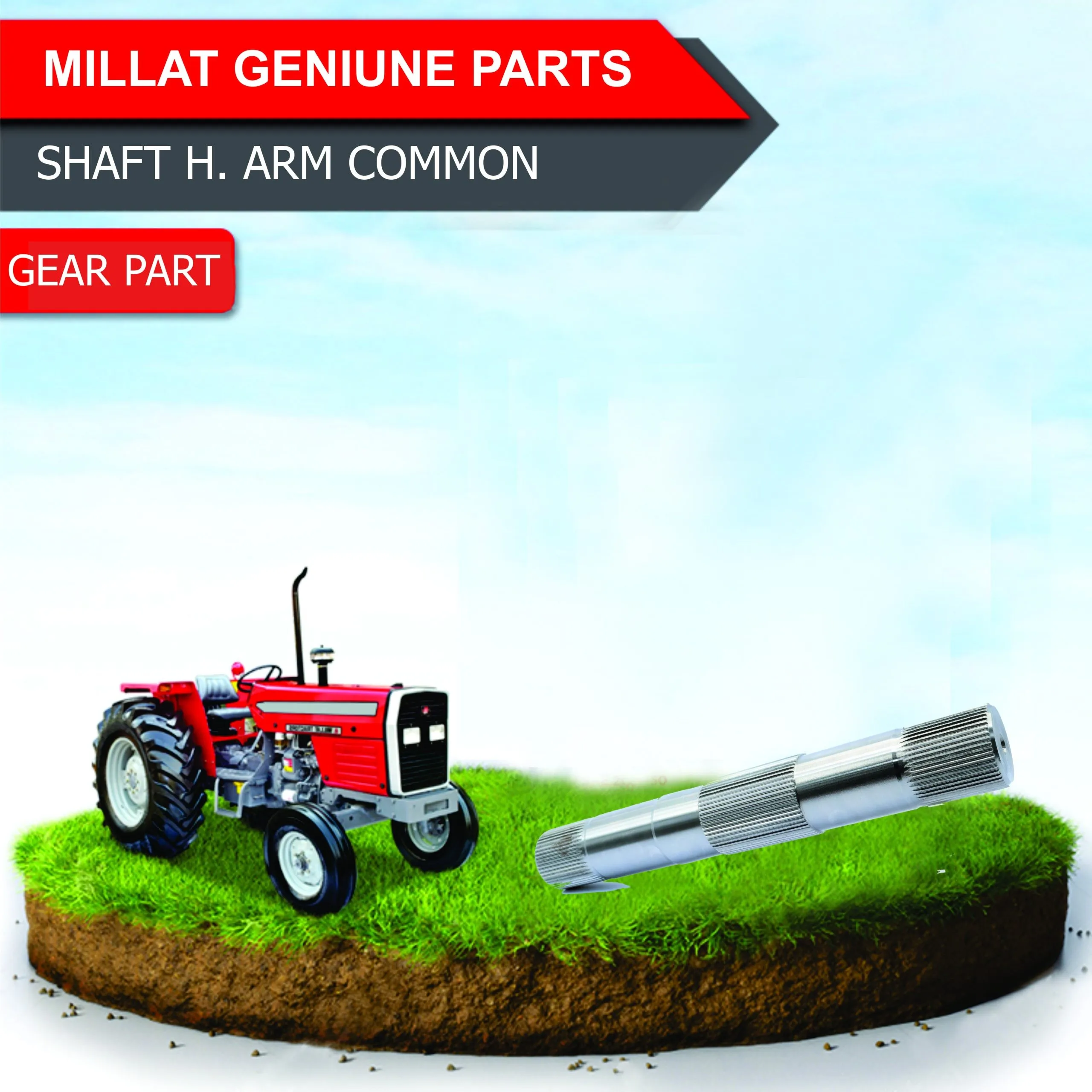 Diagram reference for Millat Massey Ferguson Tractor Spare Part SHAFT H ARM 260111897567 - Massey Ferguson tractor spare part