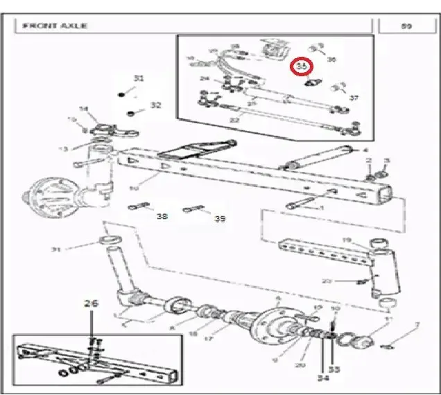 Diagram reference for Millat Massey Ferguson Tractor Spare Part 4 CONNECTIONST PIPE S MF 350 1680641168064 - Massey Ferguson tractor spare part