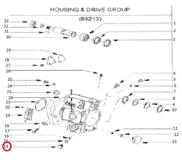 Diagram reference for Millat Massey Ferguson Tractor Spare Part LLAORIFICE SCREW ASSY 1836511836536458 - Massey Ferguson tractor spare part