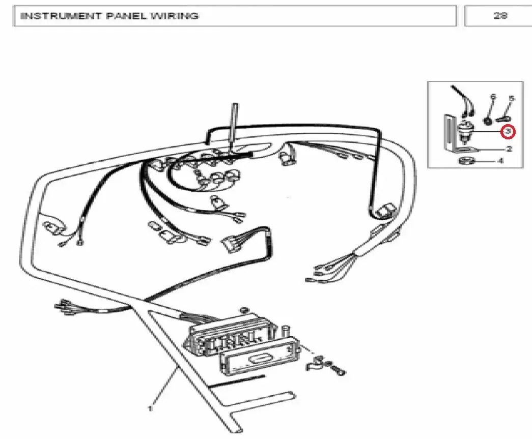 Diagram reference for Millat Massey Ferguson Tractor Spare Part 0 SWITCH FOOTBRAKE 38536301013759508 L - Massey Ferguson tractor spare part