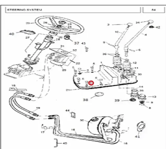 Diagram reference for Millat Massey Ferguson Tractor Spare Part 1 BOLT 71614 UNC 2 AX 17516806116249280 - Massey Ferguson tractor spare part