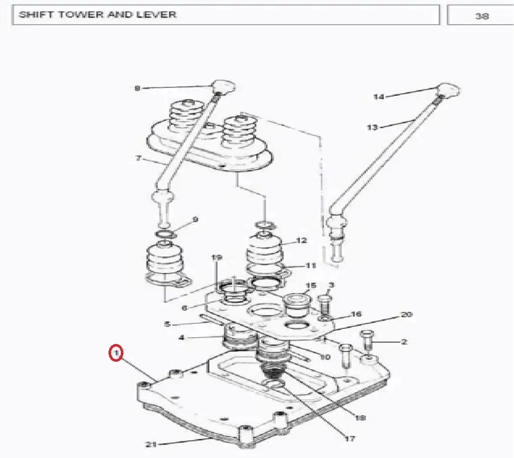 Diagram reference for Millat Massey Ferguson Tractor Spare Part 0 TOWER MF 385 47309011696231 - Massey Ferguson tractor spare part