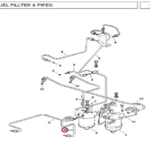 Millat Massey Ferguson Tractor Spare Part PIPE FILTER FI PUMP 19070119070 S 1 - Massey Ferguson tractor spare part