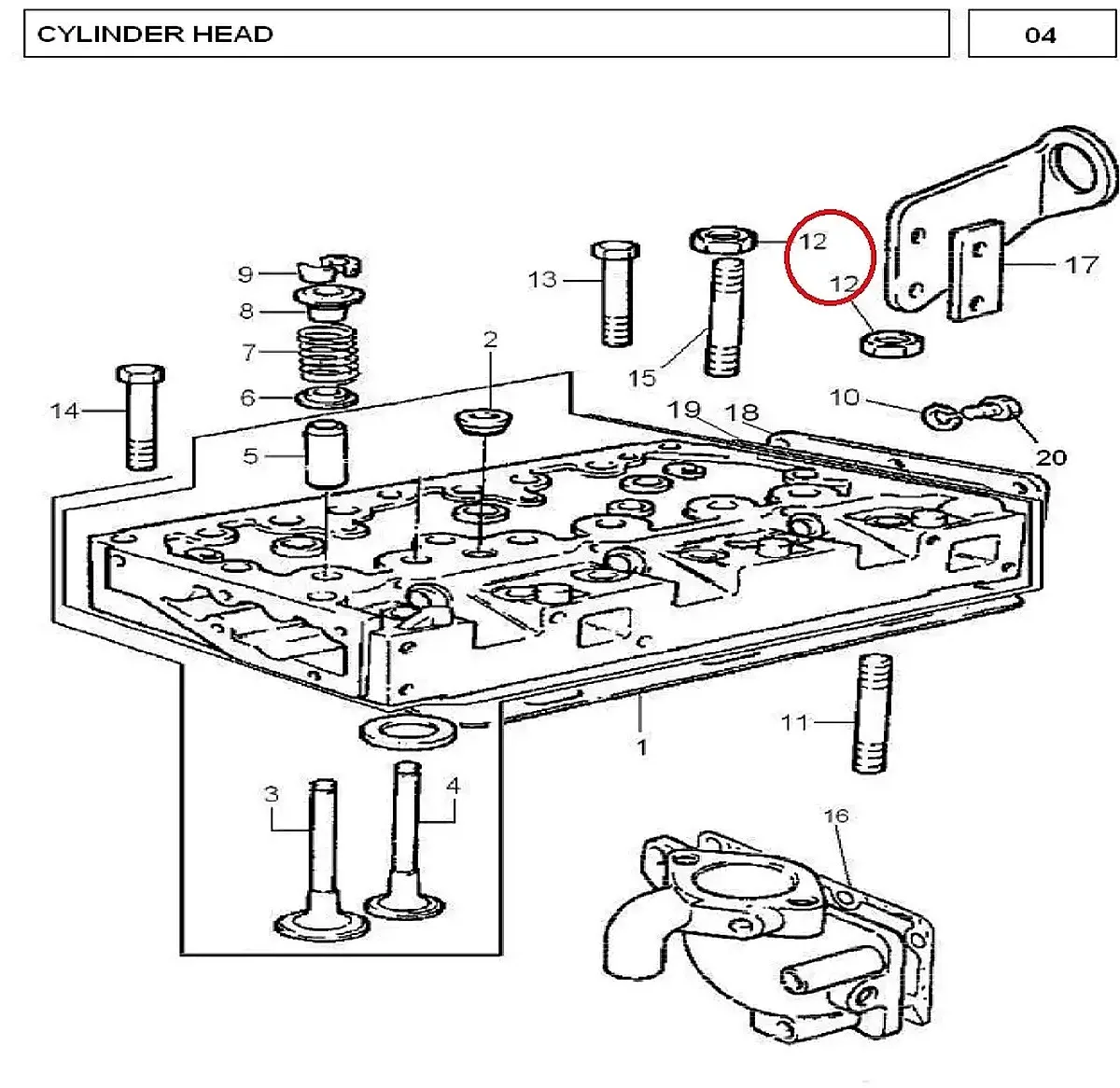 Millat Massey Ferguson Tractor Spare Part NUT 18563118563 - Massey Ferguson tractor spare part