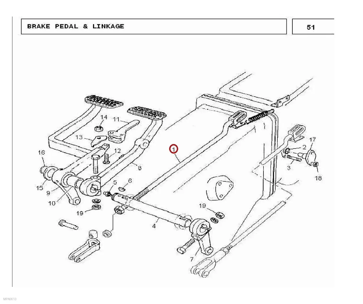 Millat Massey Ferguson Tractor Spare Part ROD YOKE 1110011676736 - Massey Ferguson tractor spare part