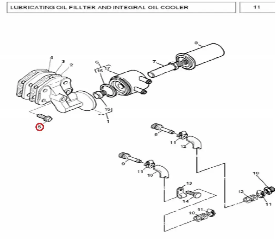 Diagram reference for Millat Massey Ferguson Tractor Spare Part 7 SCREW 1831871183187 - Massey Ferguson tractor spare part