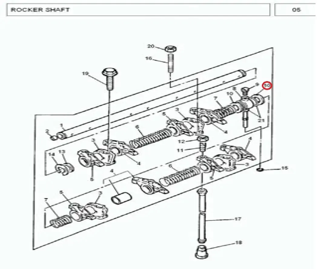 Diagram reference for Millat Massey Ferguson Tractor Spare Part 1 WASHER 1832511183251 - Massey Ferguson tractor spare part