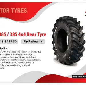 Millat Massey Ferguson Tractor Spare Part 5 REAR TYRE 1841530 MF 385 1530151153015 - Massey Ferguson tractor spare part