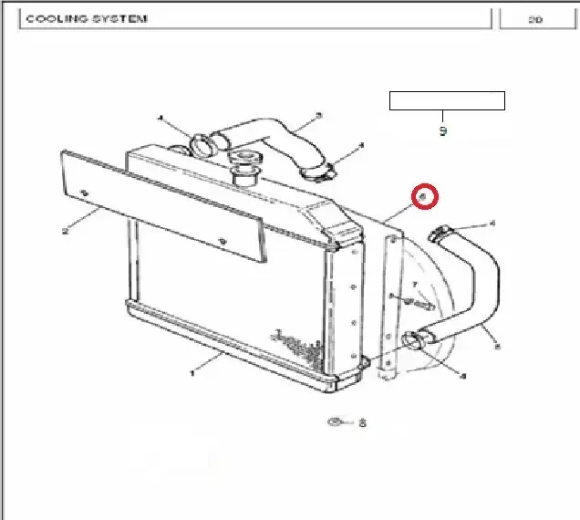 Diagram reference for Millat Massey Ferguson Tractor Spare Part 2 SHROUD MF 350 2180021218002 - Massey Ferguson tractor spare part