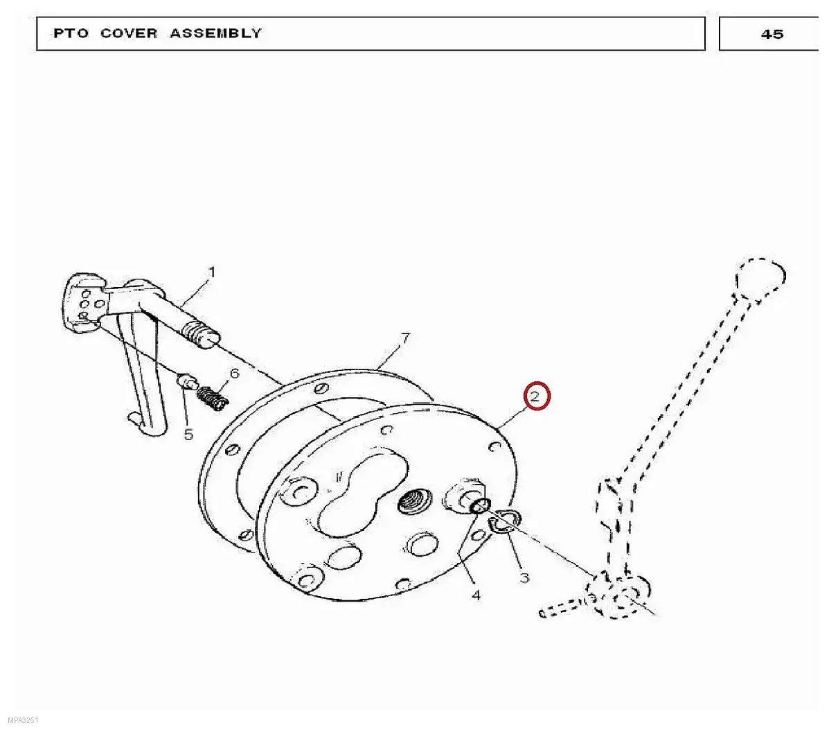 Millat Massey Ferguson Tractor Spare Part PLATE PTO MF 240 270041888108 - Massey Ferguson tractor spare part