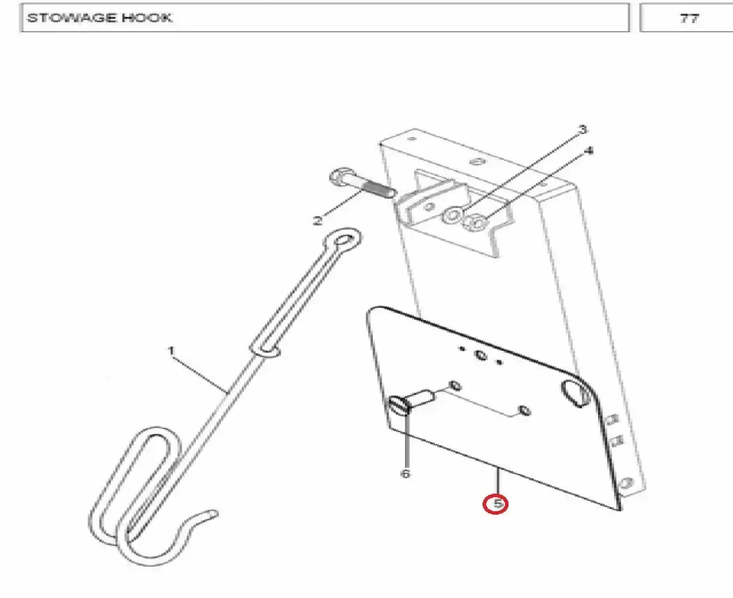 Diagram reference for Millat Massey Ferguson Tractor Spare Part NUMBER PLATE 22107 - Massey Ferguson tractor spare part