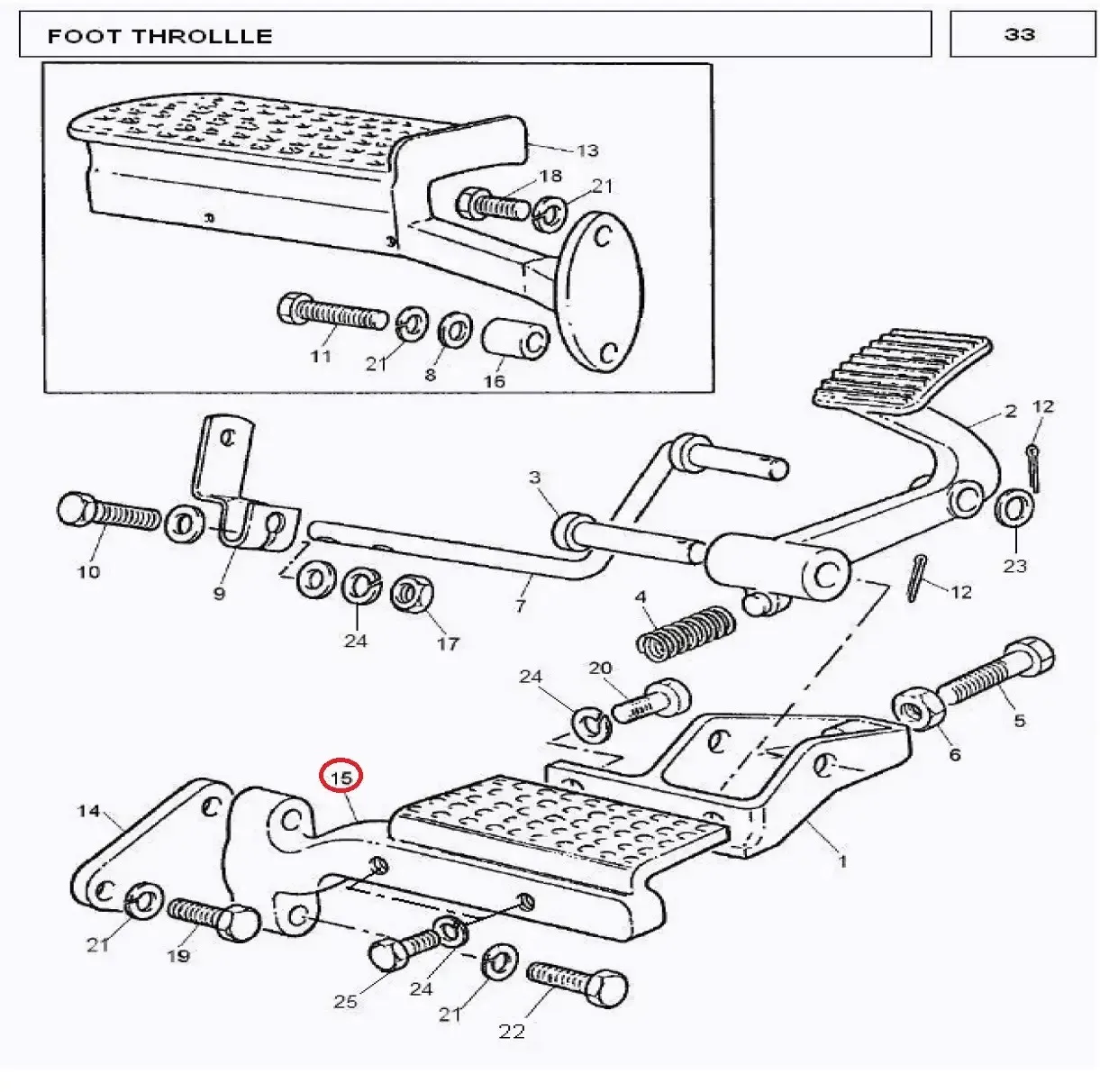 Diagram reference for Millat Massey Ferguson Tractor Spare Part RESTFOOTRH 1307911860939 - Massey Ferguson tractor spare part