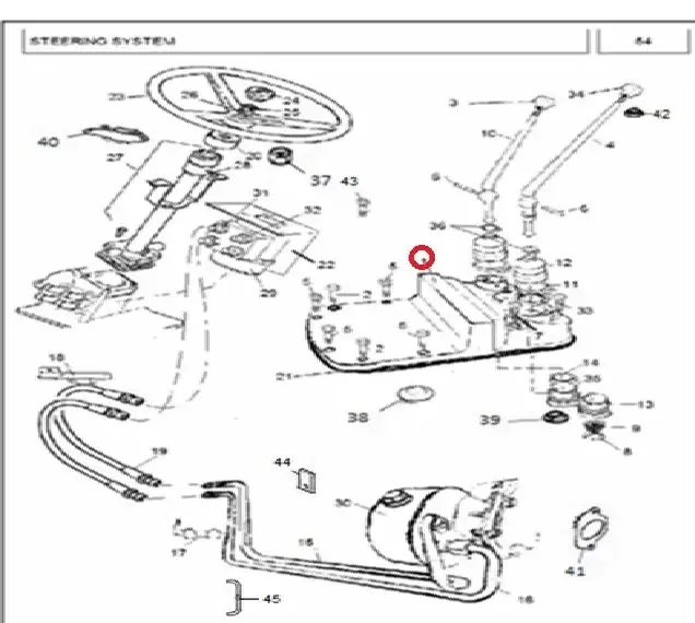 Diagram reference for Millat Massey Ferguson Tractor Spare Part 1 SHIFTTOWER 4780011478001 - Massey Ferguson tractor spare part