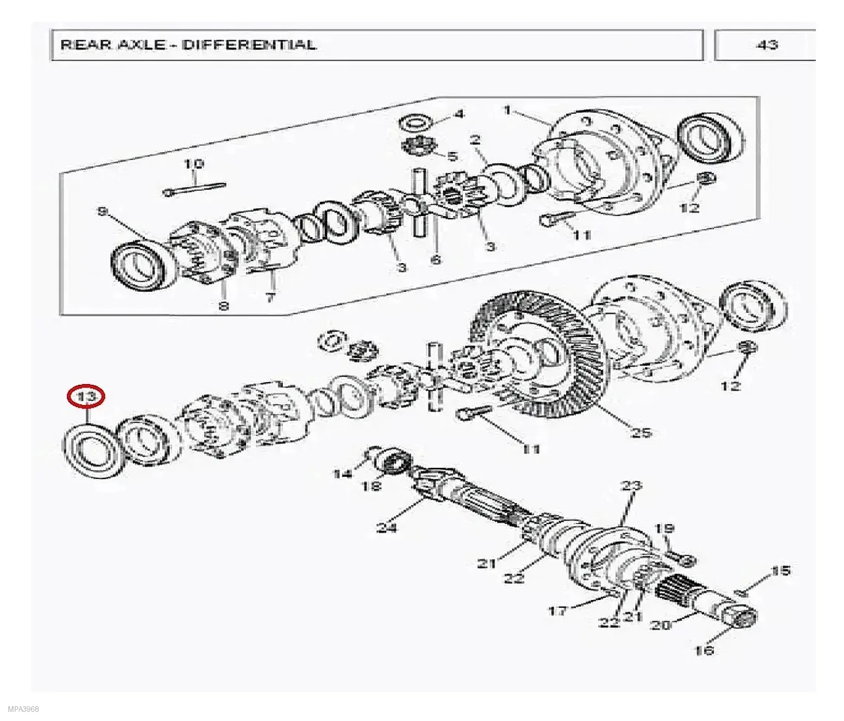 Millat Massey Ferguson Tractor Spare Part SHIM 100541892173 - Massey Ferguson tractor spare part