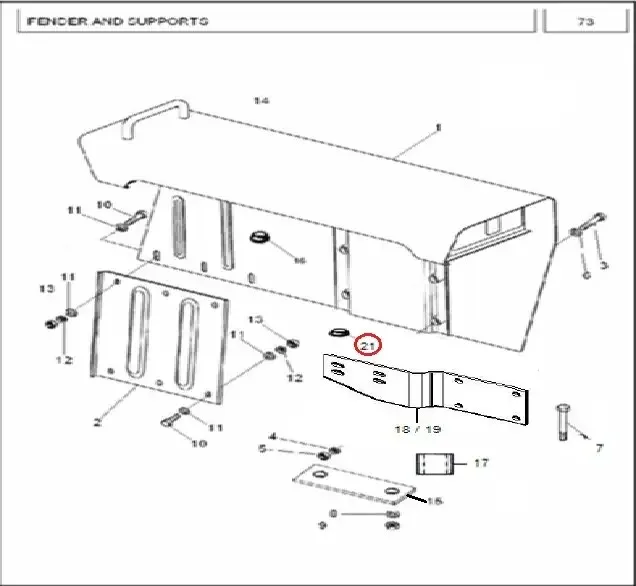 Diagram reference for Millat Massey Ferguson Tractor Spare Part 5 PLUGFENDER 3730251373025 - Massey Ferguson tractor spare part
