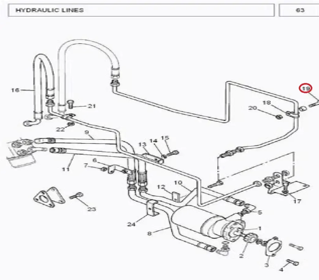 Diagram reference for Millat Massey Ferguson Tractor Spare Part 3 SETCREWM 8 X 35 MM 7330331733033 - Massey Ferguson tractor spare part