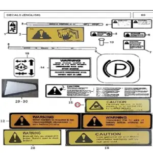 Millat Massey Ferguson Tractor Spare Part DECALELECTRIC 33045133045 - Massey Ferguson tractor spare part