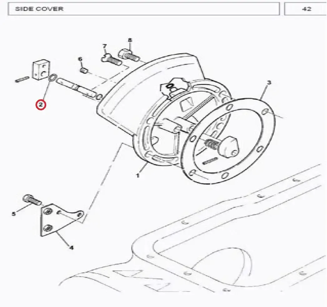 Diagram reference for Millat Massey Ferguson Tractor Spare Part 1 RING RETAINING 1231911377424 X 1 - Massey Ferguson tractor spare part