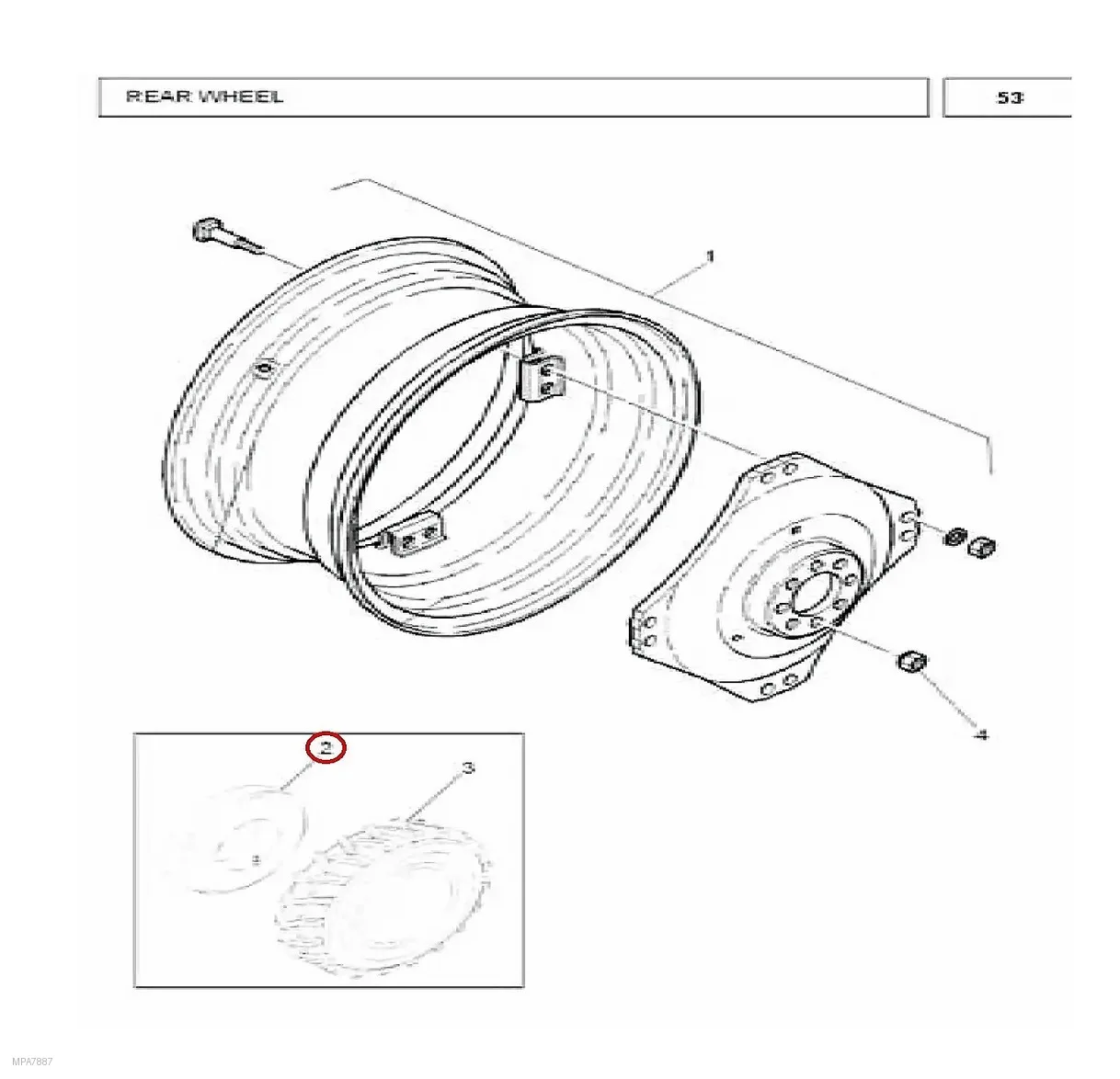 Millat Massey Ferguson Tractor Spare Part TUBE 1128 REAR 15004115004 - Massey Ferguson tractor spare part