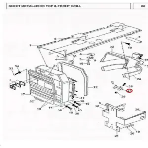 Millat Massey Ferguson Tractor Spare Part BRACKET FUSEBOX 23144123144 - Massey Ferguson tractor spare part