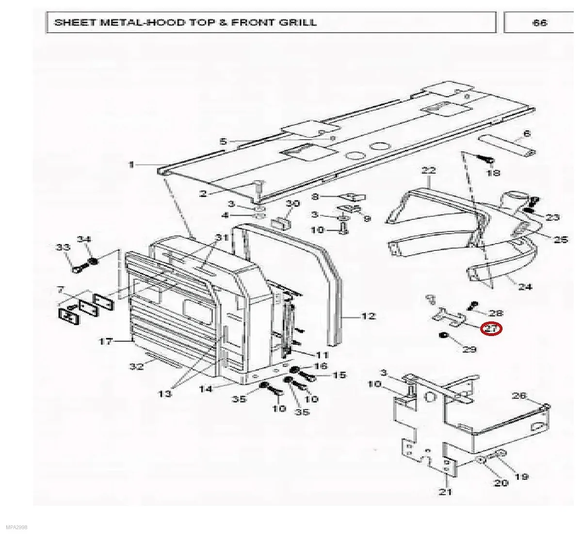 Millat Massey Ferguson Tractor Spare Part BRACKET FUSEBOX 23144123144 - Massey Ferguson tractor spare part