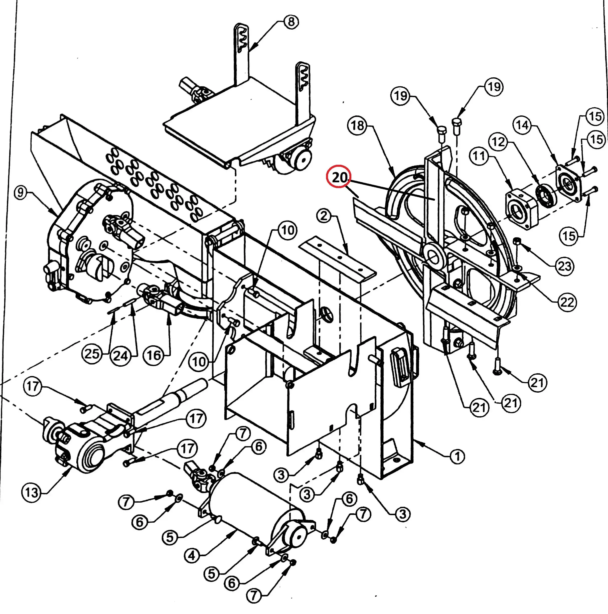 Diagram reference for Millat Massey Ferguson Tractor Spare Part 4 COMPLETEBLADESSETJF 60 MAXX 4 KNIV 5602445560244 - Massey Ferguson tractor spare part