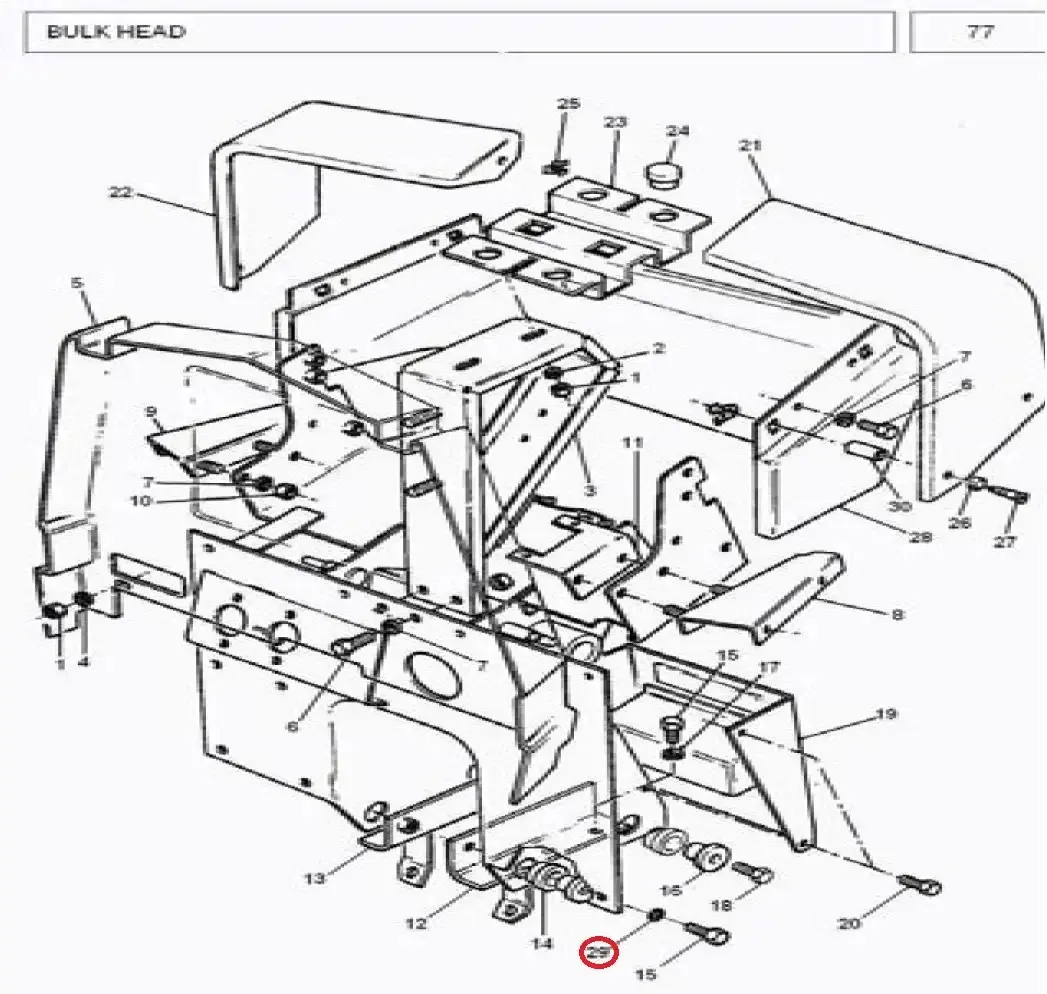 Diagram reference for Millat Massey Ferguson Tractor Spare Part 0 WASHER FLATM 102230101223010 - Massey Ferguson tractor spare part