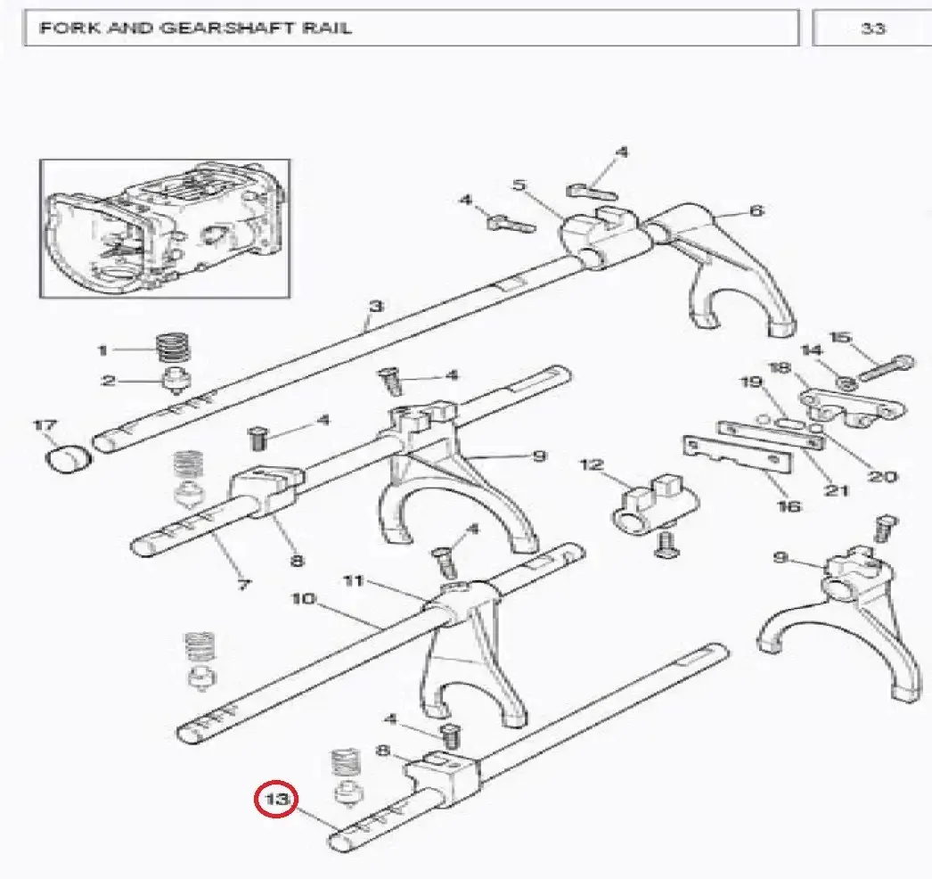 Diagram reference for Millat Massey Ferguson Tractor Spare Part 1 RAILSHIFTER 2 ND 3 RD 12326111693820 - Massey Ferguson tractor spare part
