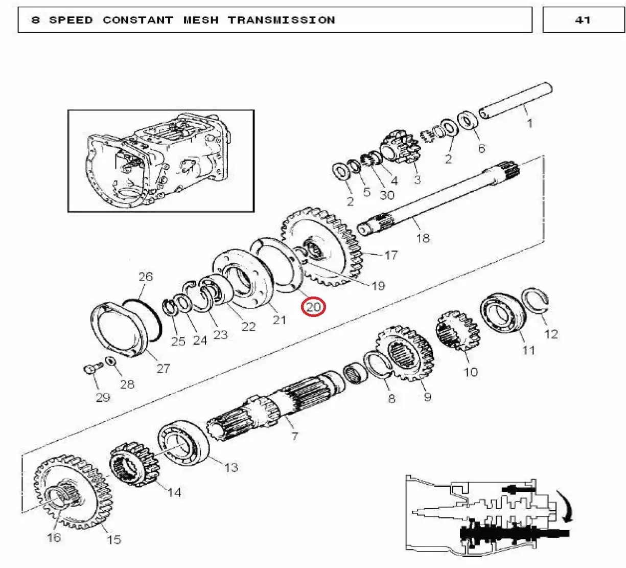 Diagram reference for Millat Massey Ferguson Tractor Spare Part GASKET PTO BEA RING HOUSING 12129112129 - Massey Ferguson tractor spare part