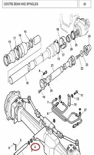 Diagram reference for Millat Massey Ferguson Tractor Spare Part 0 THRUST WASHER 1440701144070 - Massey Ferguson tractor spare part