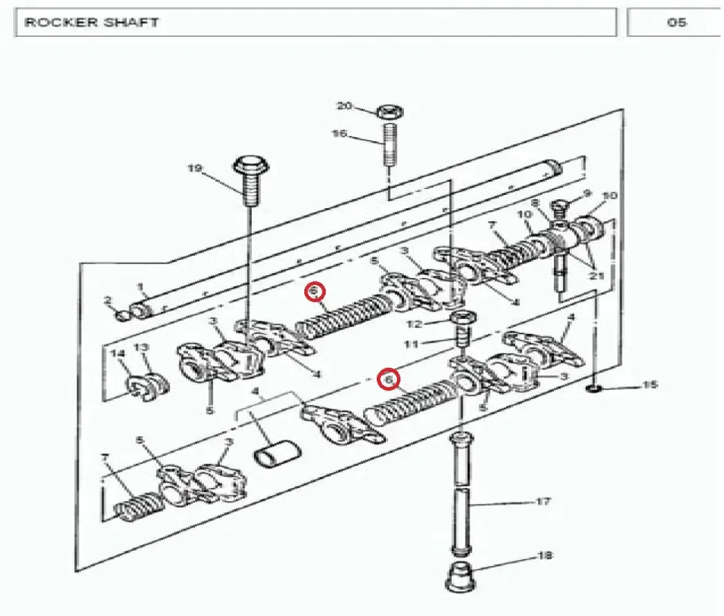 Diagram reference for Millat Massey Ferguson Tractor Spare Part 7 SP RING 1832271183227 - Massey Ferguson tractor spare part