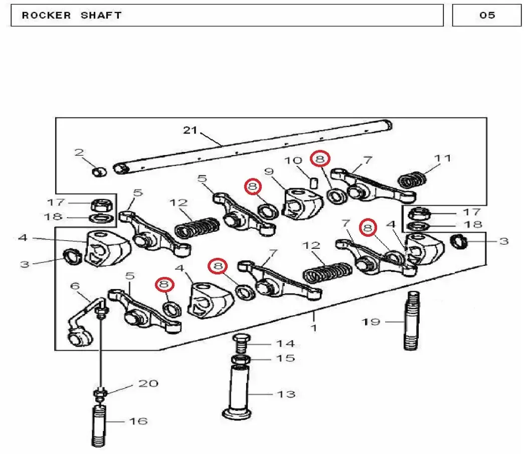 Diagram reference for Millat Massey Ferguson Tractor Spare Part SPACER 1807010330505 - Massey Ferguson tractor spare part