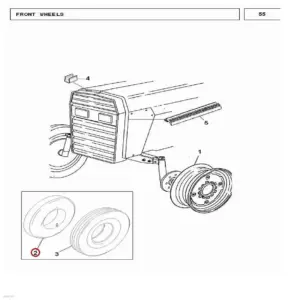Millat Massey Ferguson Tractor Spare Part TUBE 616 FRONT 170021893257 - Massey Ferguson tractor spare part
