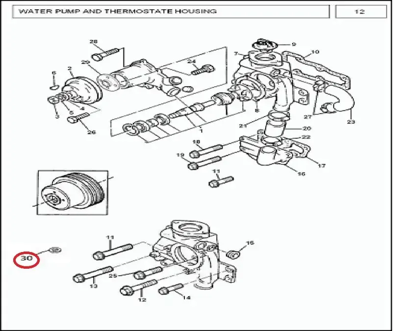 Diagram reference for Millat Massey Ferguson Tractor Spare Part 2 WASHER 1832521183252 - Massey Ferguson tractor spare part