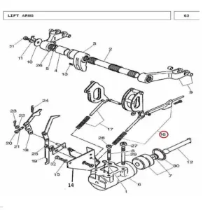Millat Massey Ferguson Tractor Spare Part LINKDRAFT ROD 2603911660324 - Massey Ferguson tractor spare part
