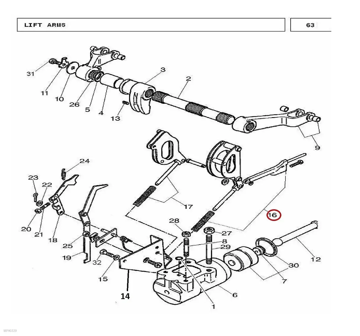 Millat Massey Ferguson Tractor Spare Part LINKDRAFT ROD 2603911660324 - Massey Ferguson tractor spare part