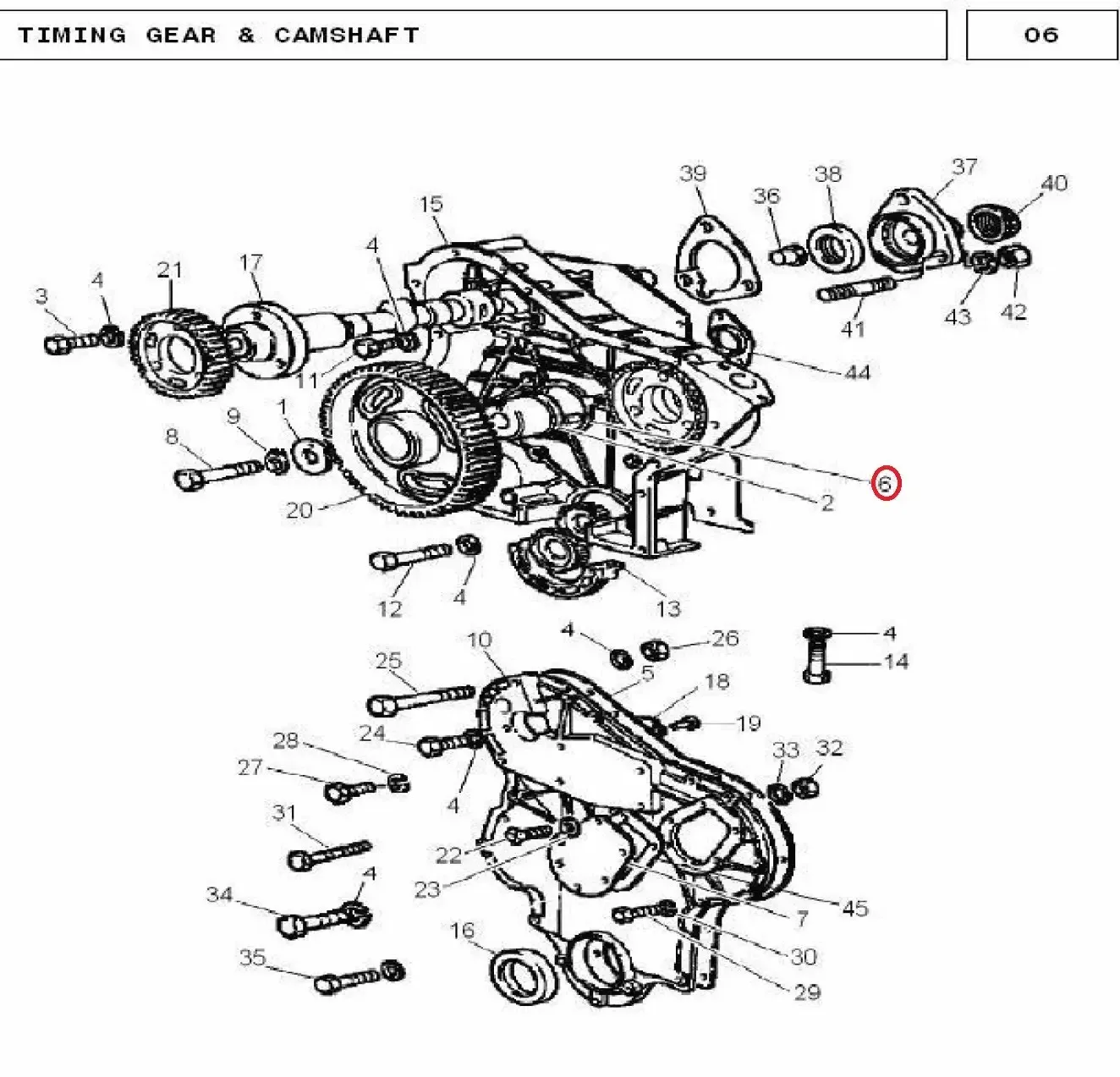 Diagram reference for Millat Massey Ferguson Tractor Spare Part DOWEL PIN HUBIDLER GEAR 181831350005 L - Massey Ferguson tractor spare part