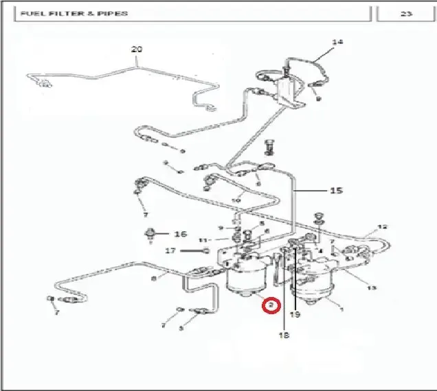 Diagram reference for Millat Massey Ferguson Tractor Spare Part 2 FILTER SECONDARY 1935021193502 - Massey Ferguson tractor spare part