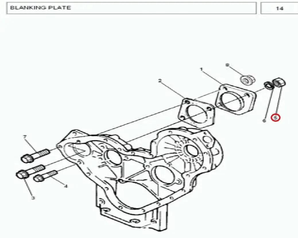 Diagram reference for Millat Massey Ferguson Tractor Spare Part 6 NUT 1831961183196 - Massey Ferguson tractor spare part