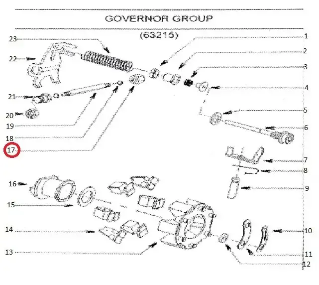 Diagram reference for Millat Massey Ferguson Tractor Spare Part NUT PIVOT SHAFT RETAINER 1835411835412288 - Massey Ferguson tractor spare part