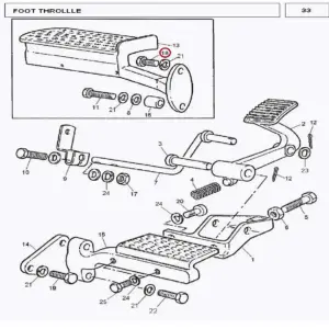 Millat Massey Ferguson Tractor Spare Part BOLT FOOTSTEP 24071614 UNC 13086 - Massey Ferguson tractor spare part